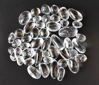Crystal Quartz Tumbled Crystals (Dispelling Negative Energy and Dreams)  DestGlow