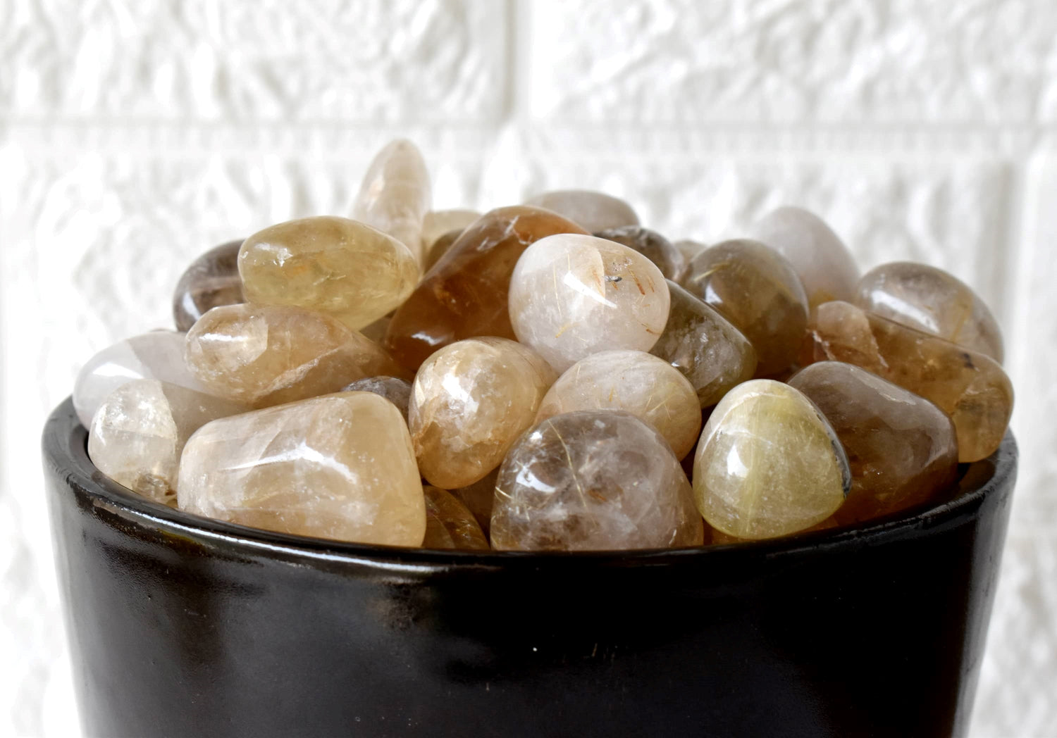 Golden Rutile Tumbled Crystals (Dispelling Negative Energy and Sexuality)  DestGlow