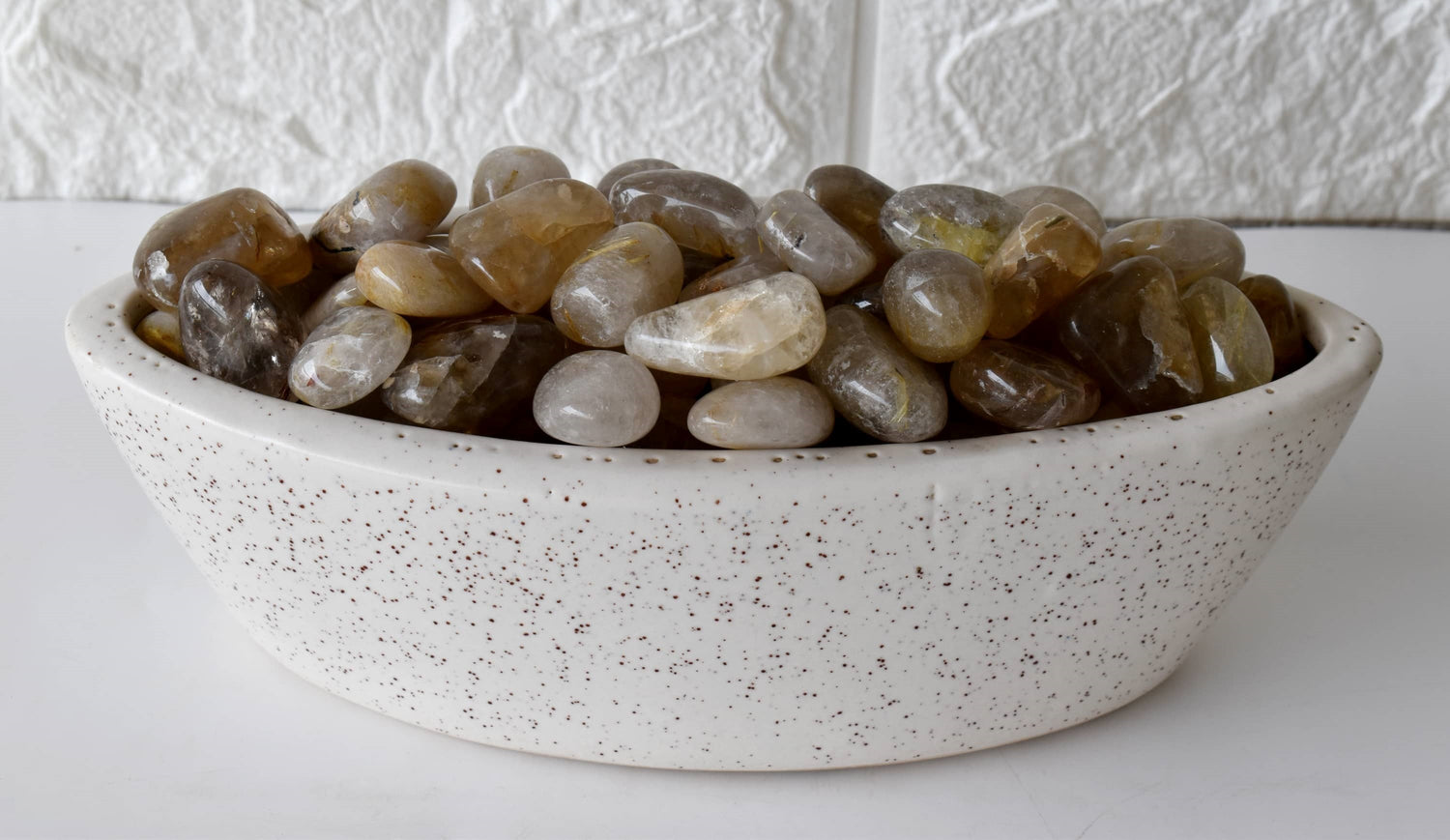 Golden Rutile Tumbled Crystals (Dispelling Negative Energy and Sexuality)  DestGlow