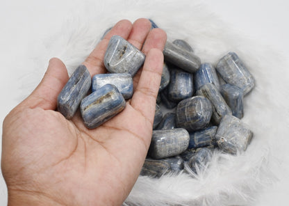 Kyanite Tumbled Stone, Medium Tumbled Crystals,  DestGlow