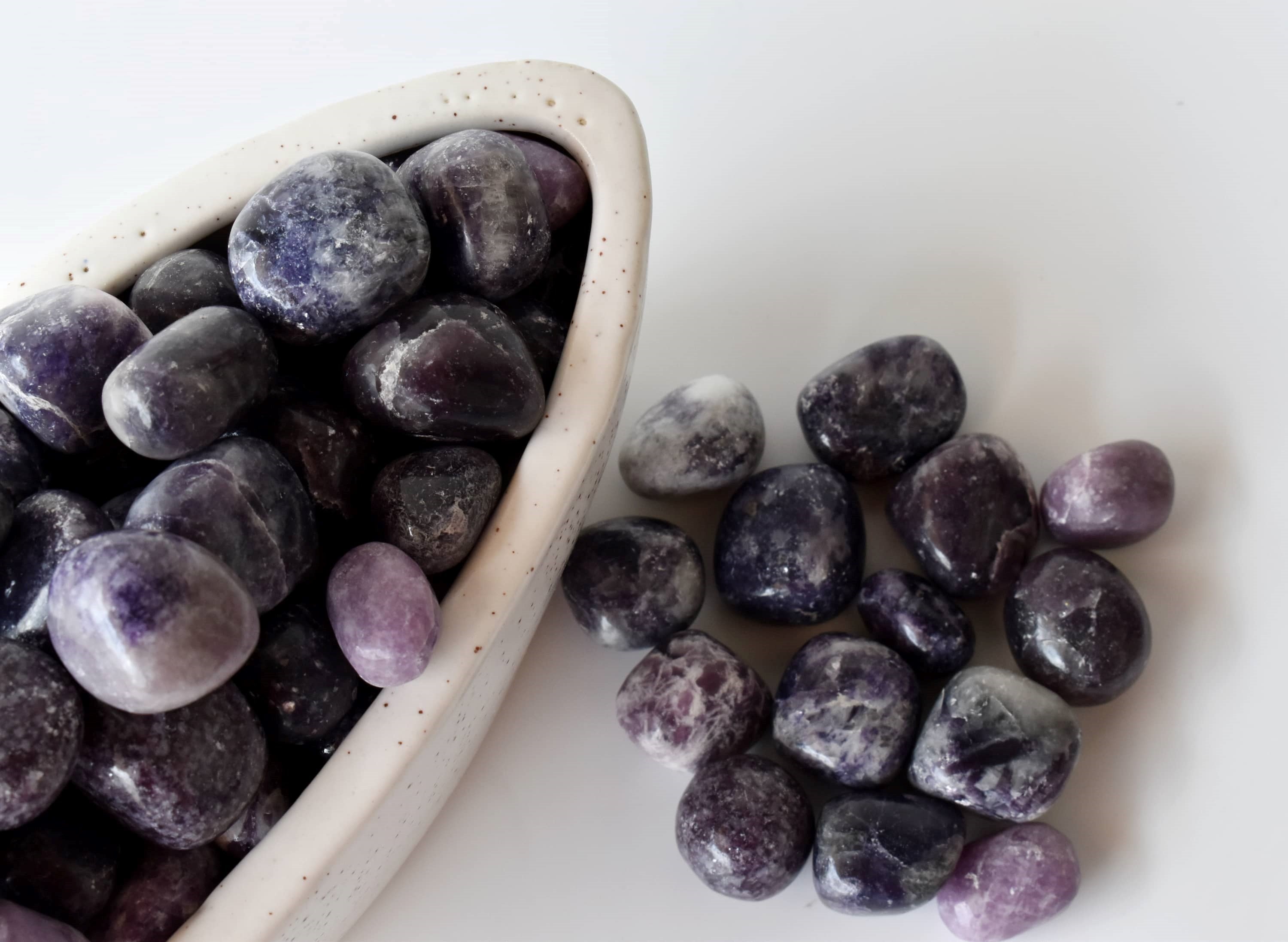 Lepidolite Tumbled Crystals (Emotional Understanding and Generosity)  DestGlow