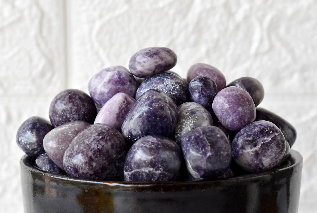 Lepidolite Tumbled Crystals (Emotional Understanding and Generosity)  DestGlow