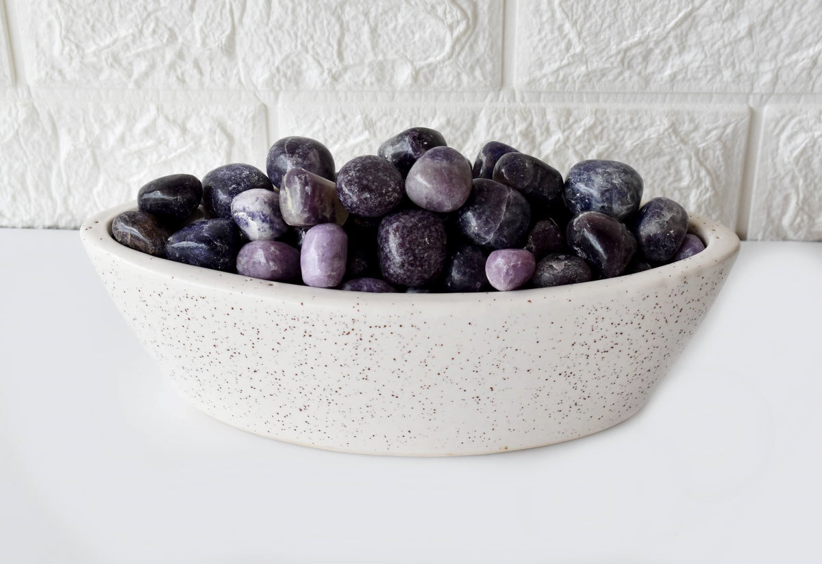 Lepidolite Tumbled Crystals (Emotional Understanding and Generosity)  DestGlow