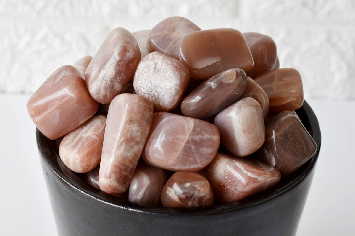 Moonstone Tumbled Crystals(Creativity and Emotional Understanding)  DestGlow
