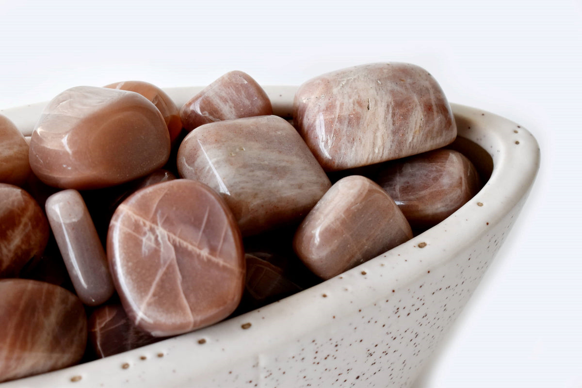 Moonstone Tumbled Crystals(Creativity and Emotional Understanding)  DestGlow