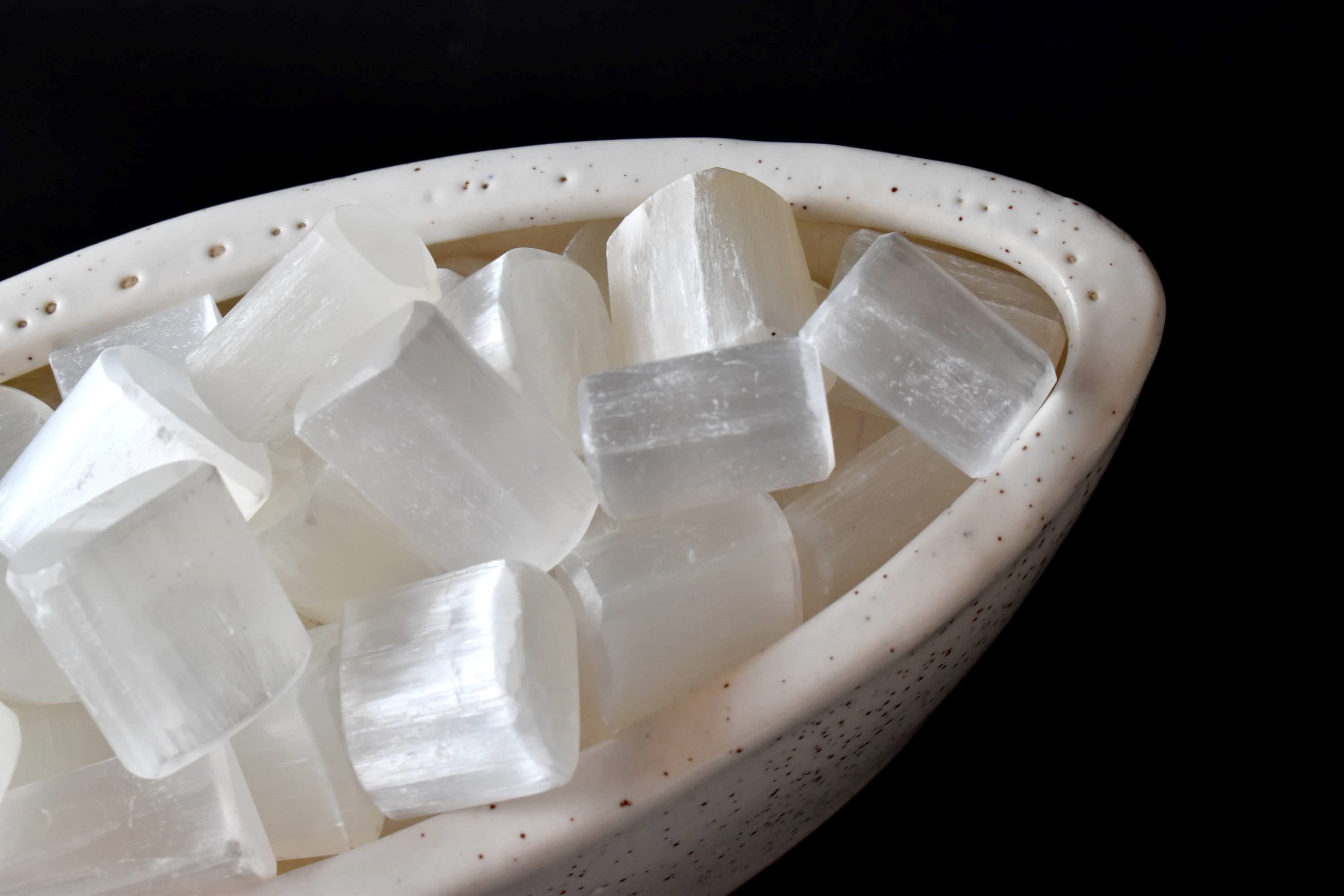 Selenite Tumbled Crystals (Purification and Aura Cleansing)  DestGlow