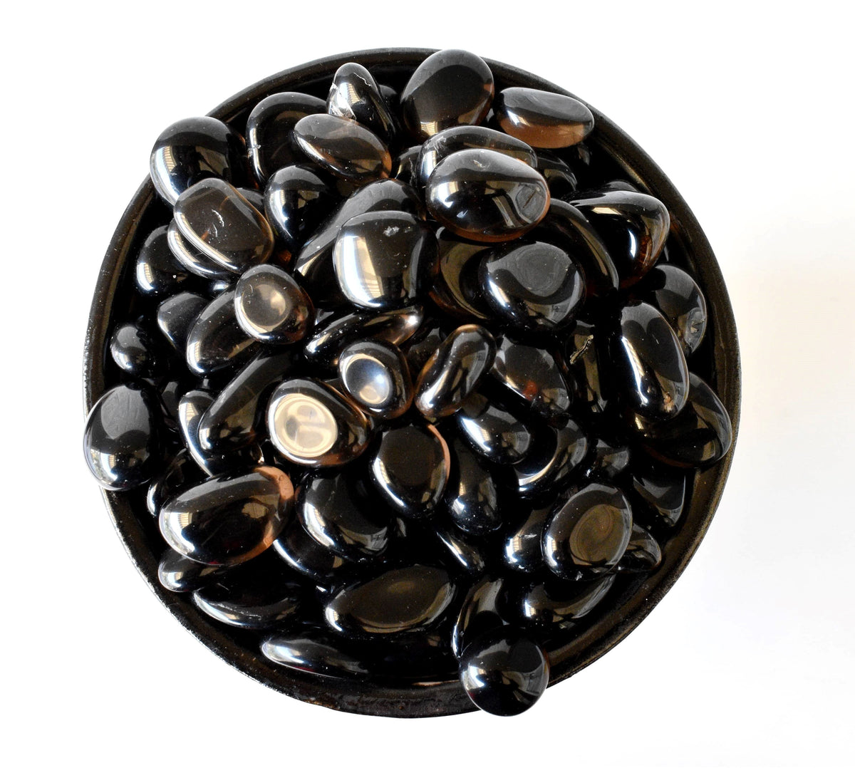 Dark Smokey Quartz Tumbled Crystals (Luck And Good Fortune and Grounding)  DestGlow