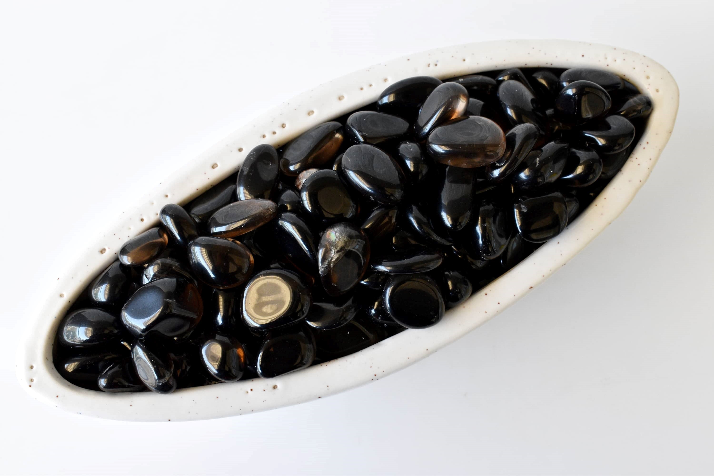 Dark Smokey Quartz Tumbled Crystals (Luck And Good Fortune and Grounding)  DestGlow