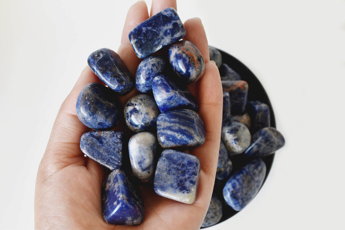 Sodalite Tumbled Crystals (Meditation and Angelic Communication)  DestGlow