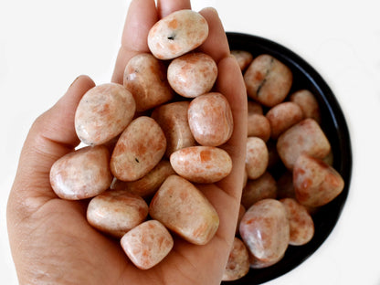 Sunstone Tumbled Crystals (Protection and Transformation)  DestGlow