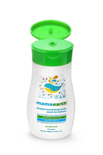 Mamaearth Daily Moisturizing Lotion &amp; Mamaearth Deeply Nourishing Baby Wash For Babies