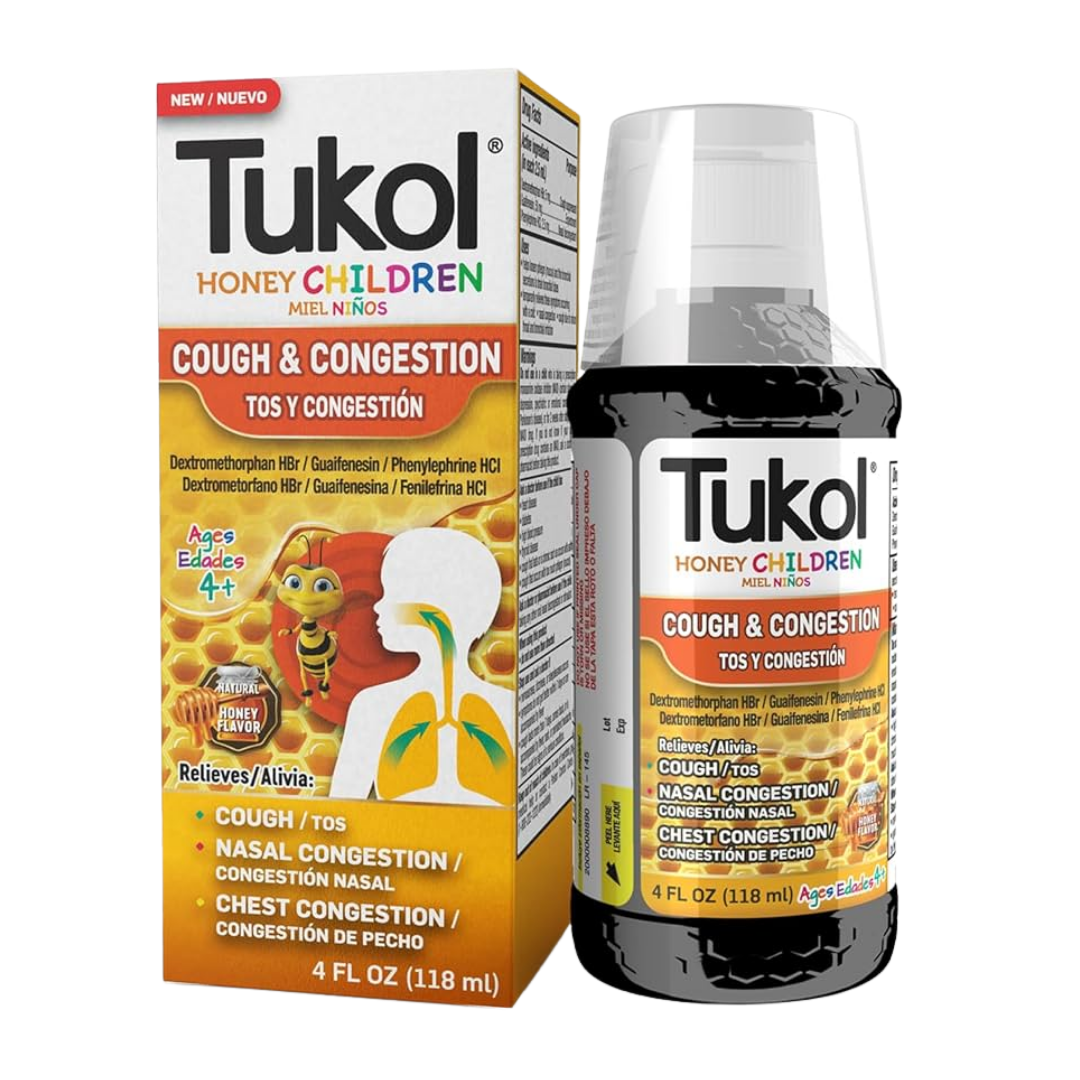 Tukol Children’s Honey Child Cough Syrup (4 oz) by Farmacias Savia