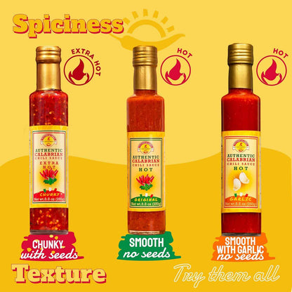 TuttoCalabria Authentic Smooth Calabrian Chili Pepper Sauce, 250ml