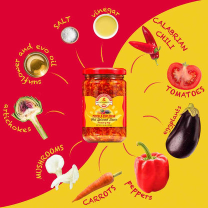 TuttoCalabria Miscela Esplosiva Hot Chili Spread – 9.8 oz