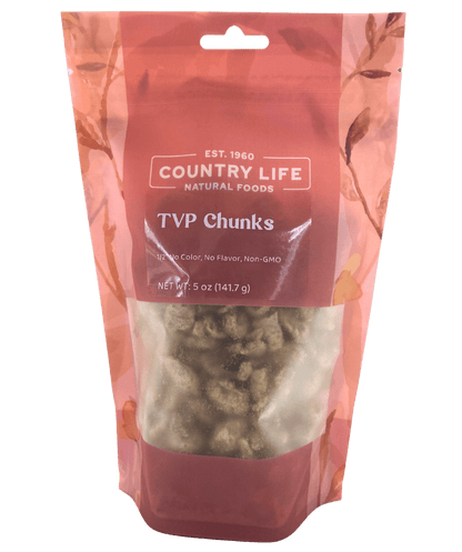 TVP Chunks, No Added Color or Flavor, Non-GMO by Country Life Natural Foods