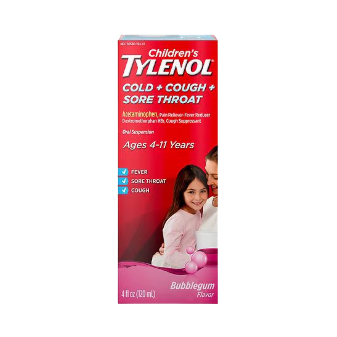 Tylenol Child Pain &amp; Fever Bubble Gum 4 oz by Farmacias Savia