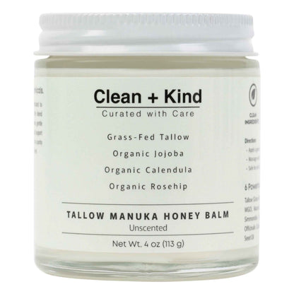 Whipped Tallow Honey Balm by Clean + Kind
