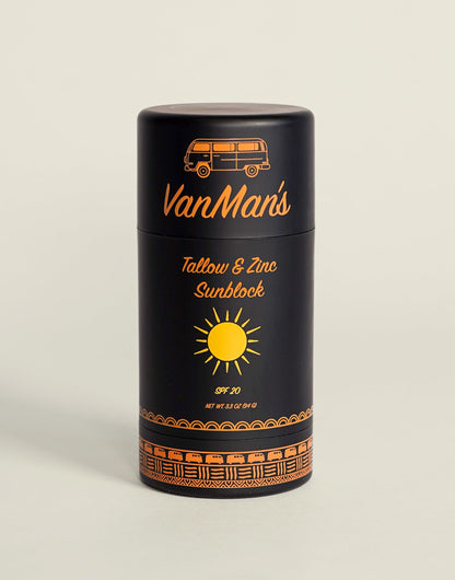 VanMan’s Tallow &amp; Zinc SunBlock - 2 oz by VanMan