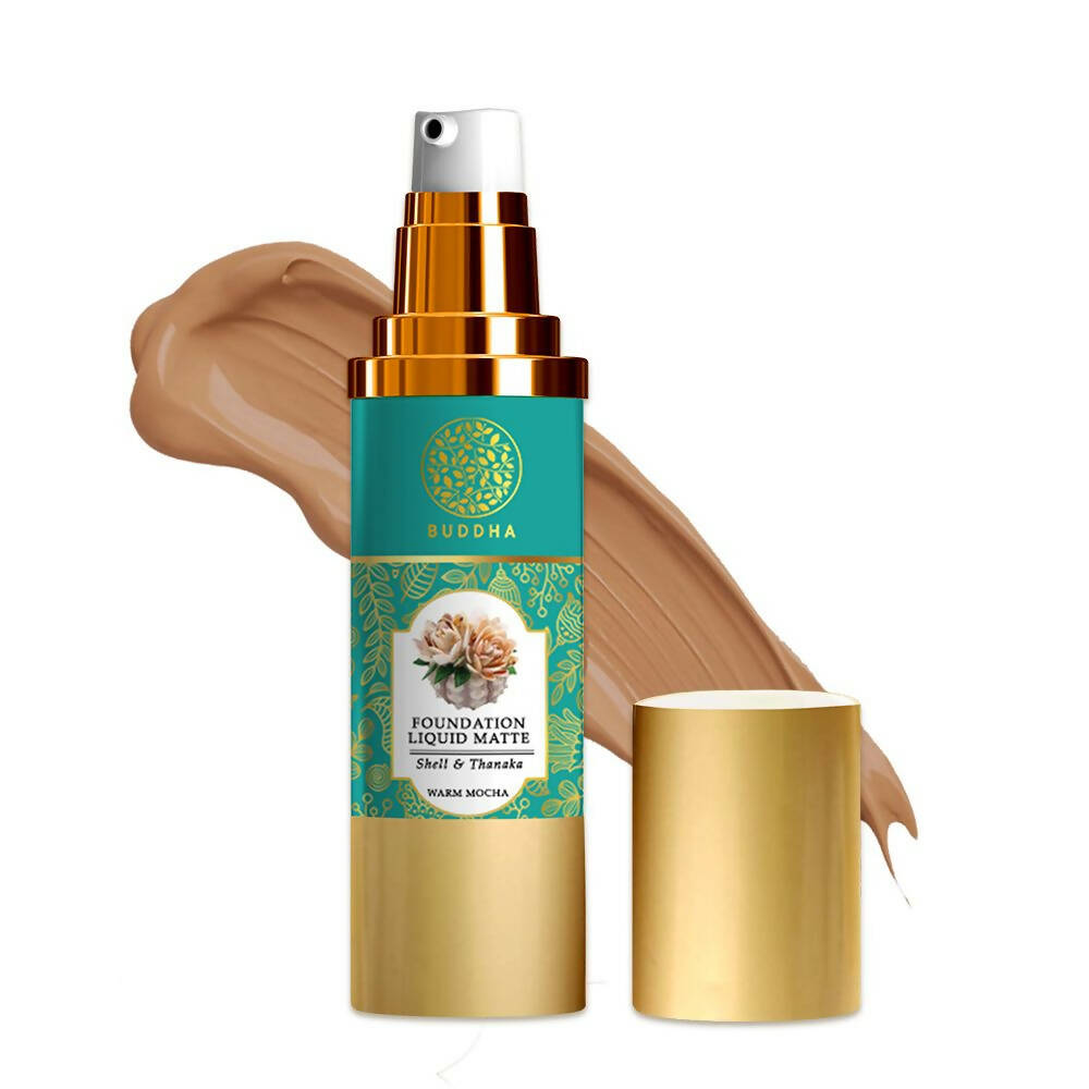 Buddha Natural Liquid Foundation Matte Warm Mocha