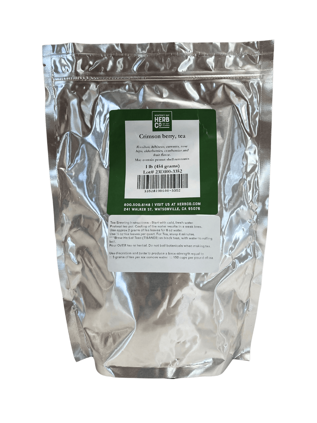 Herbal Tea, Crimson Berry, Loose Leaf Blend  DestGlow