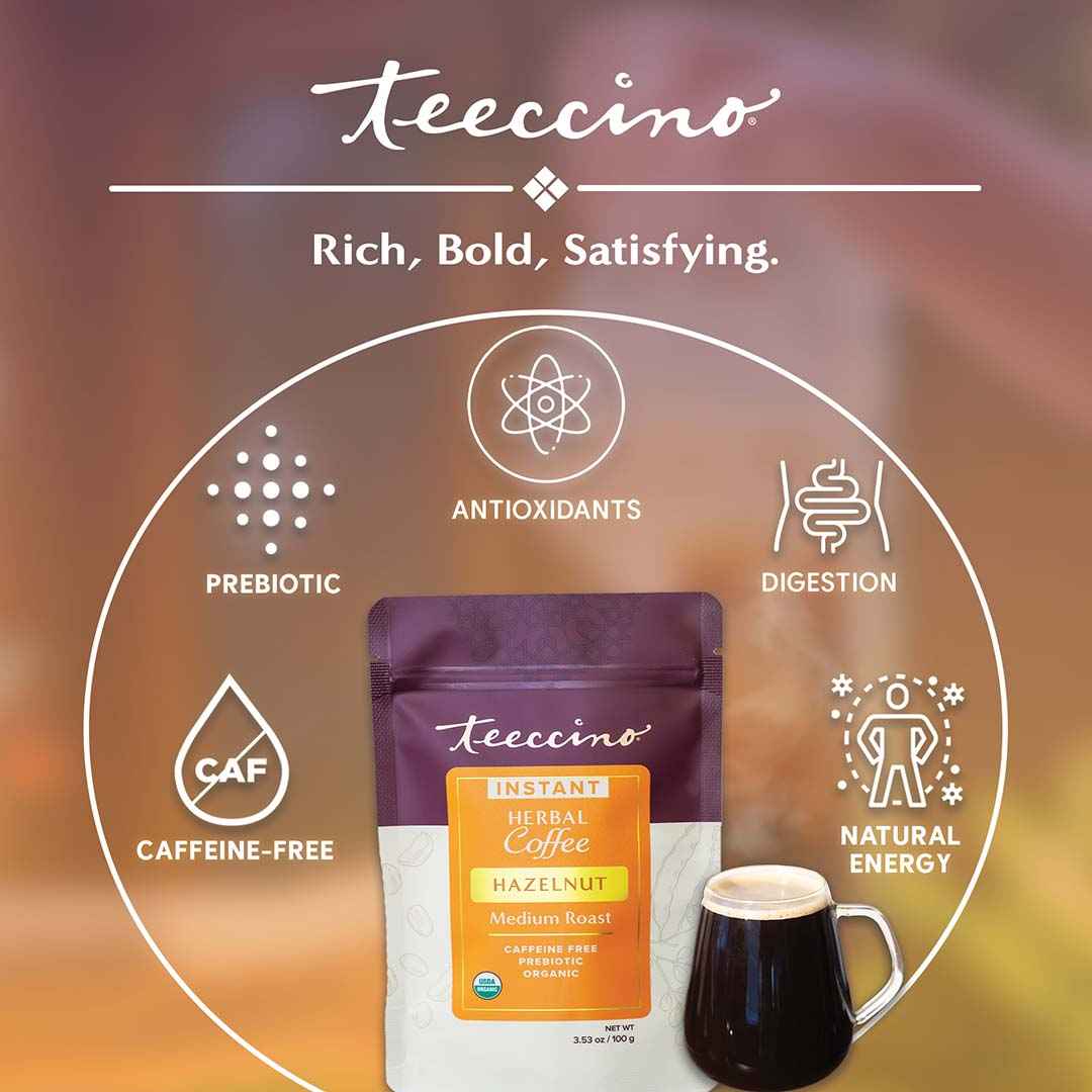 Instant Hazelnut Herbal Coffee