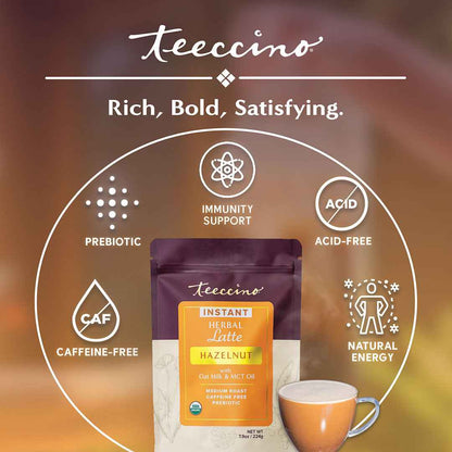 Instant Hazelnut Herbal Latte