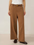 Lyocell Linen Drawstring Straight Leg Pants RACHEL by LINTICO