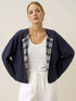 Tencel Linen Reversible Crew Neck Casual Jacket CHLOE by LINTICO