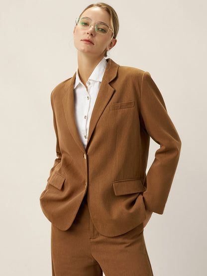 Lyocell Linen Tailored Blazer CASSIDY by LINTICO