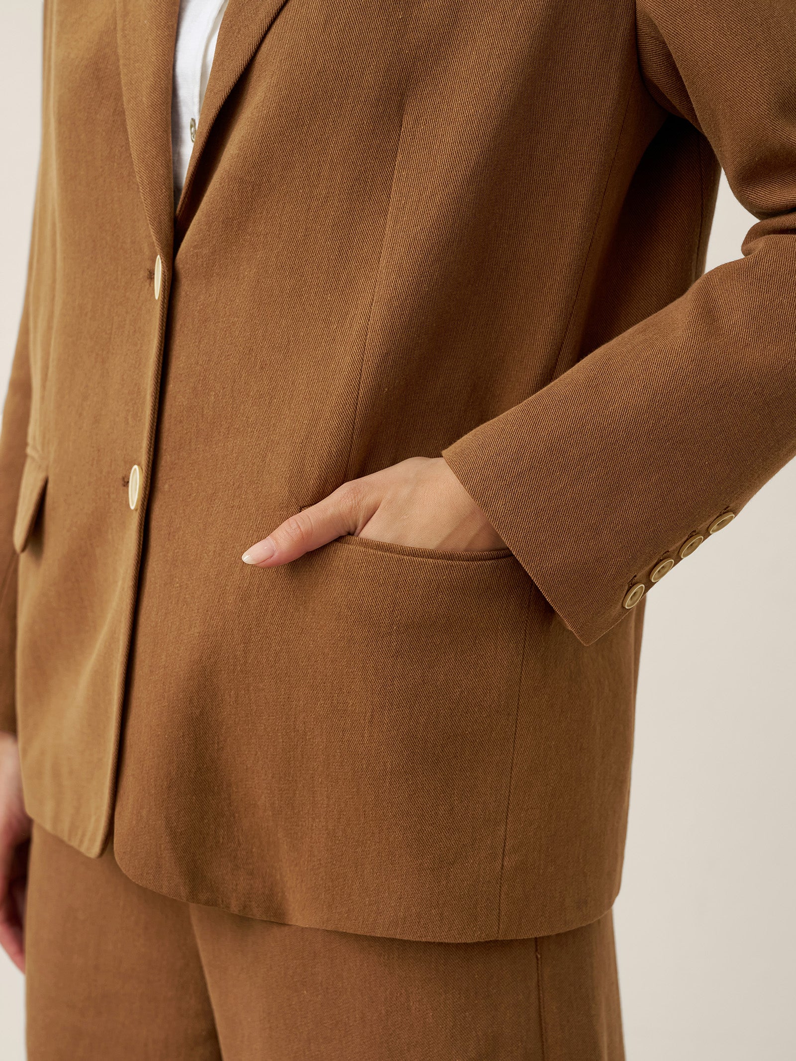 Lyocell Linen Tailored Blazer CASSIDY by LINTICO