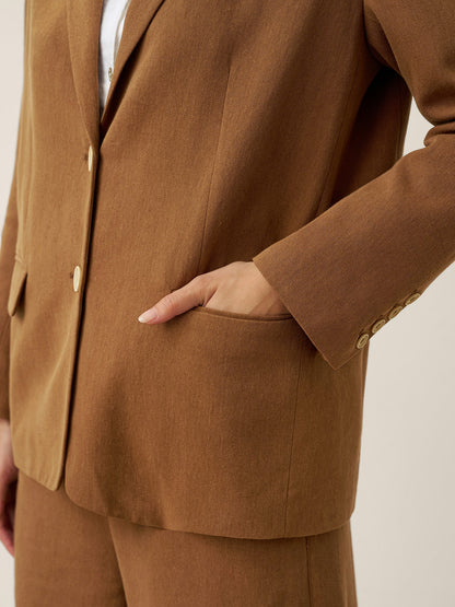 Lyocell Linen Tailored Blazer CASSIDY by LINTICO