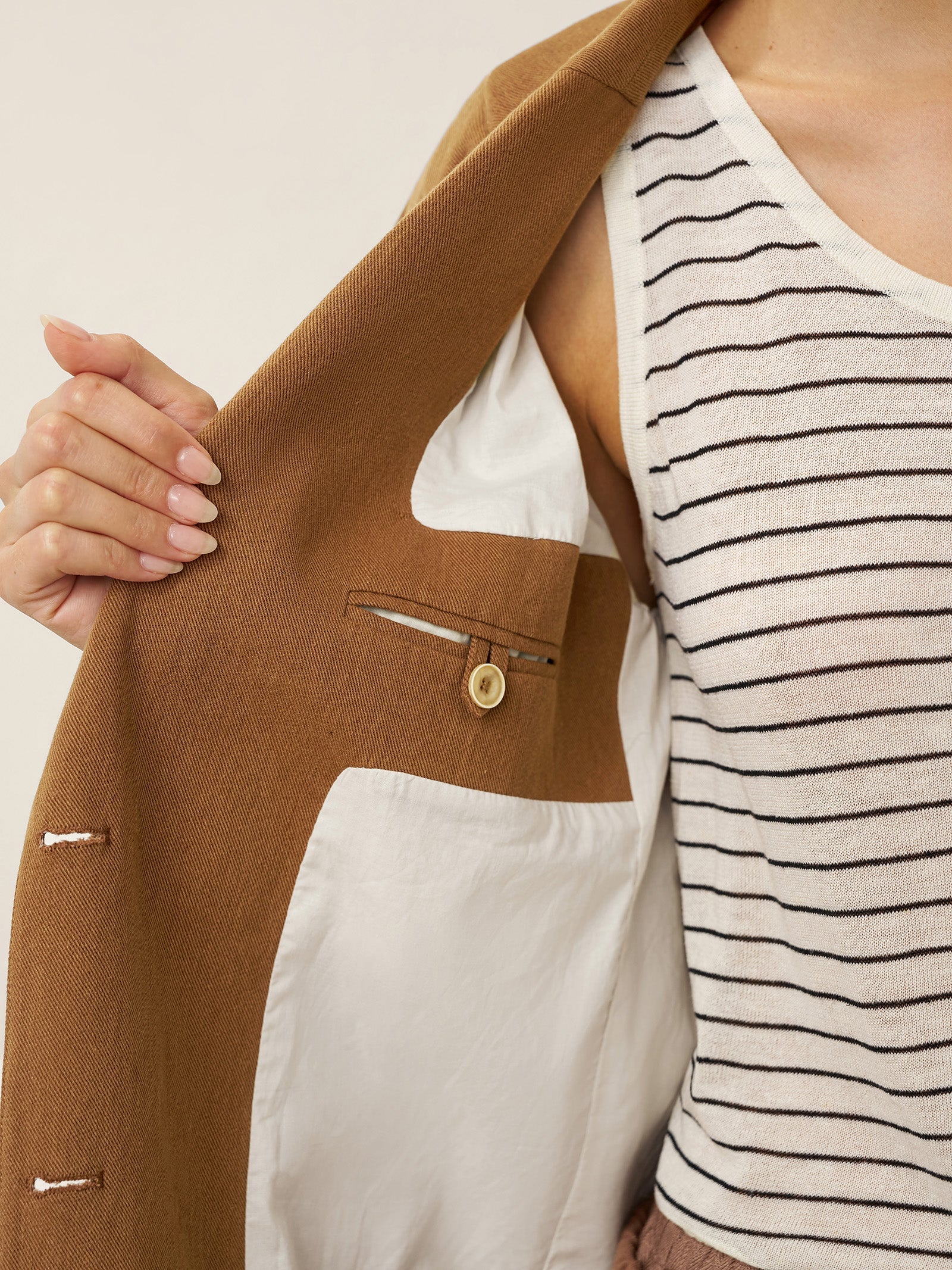Lyocell Linen Tailored Blazer CASSIDY by LINTICO