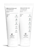 Natural Charcoal Toothpaste + Hydroxyapatite Bundle – Fluoride-Free Whitening & Remineralizing Duo