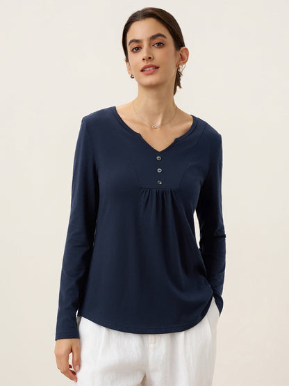 Cashmere-Blend Textured Pleated Shell Accent Stretch Top ZINNIA  DestGlow