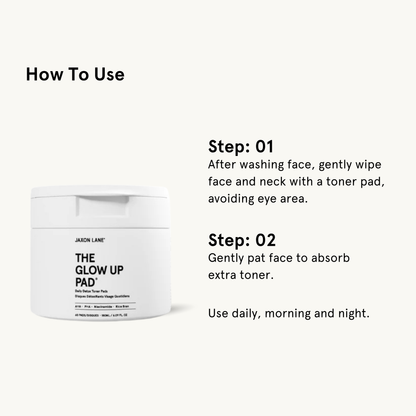 Glow Up Pad - Daily Detox Toner Pad (60 Pads) by JAXON LANE
