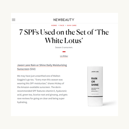 Rain Or Shine - Daily Moisturizing Sunscreen by JAXON LANE
