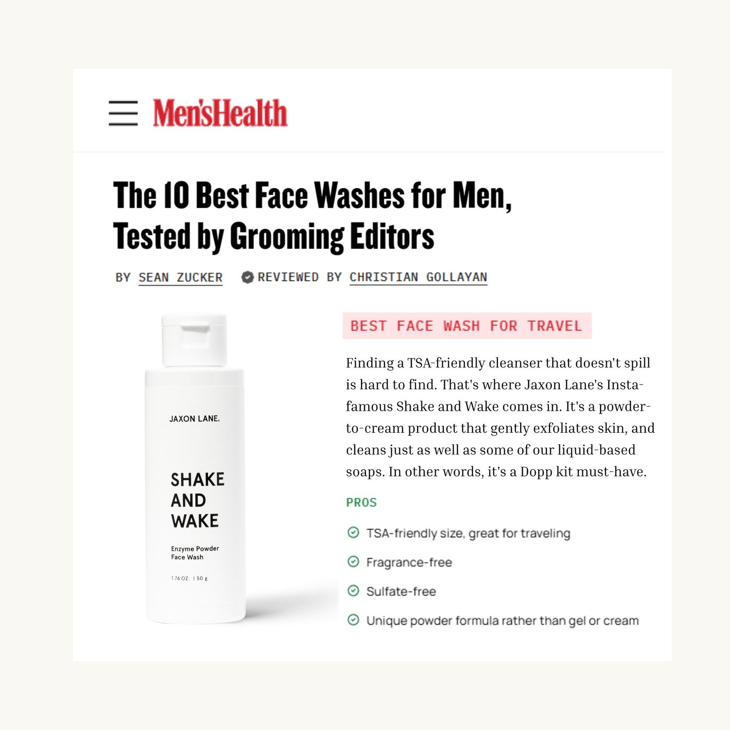 Shake And Wake - Exfoliating Enzyme Powder Cleanser  DestGlow