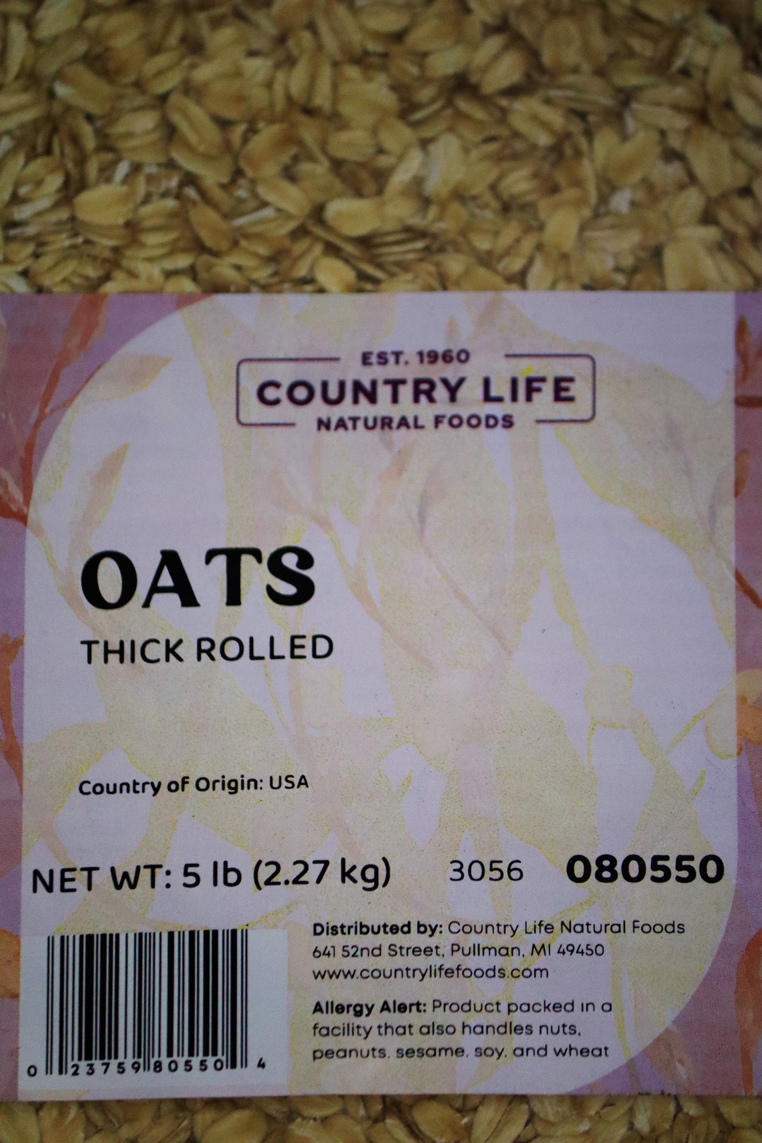 Oats, Thick Rolled, Organic by Country Life Natural Foods