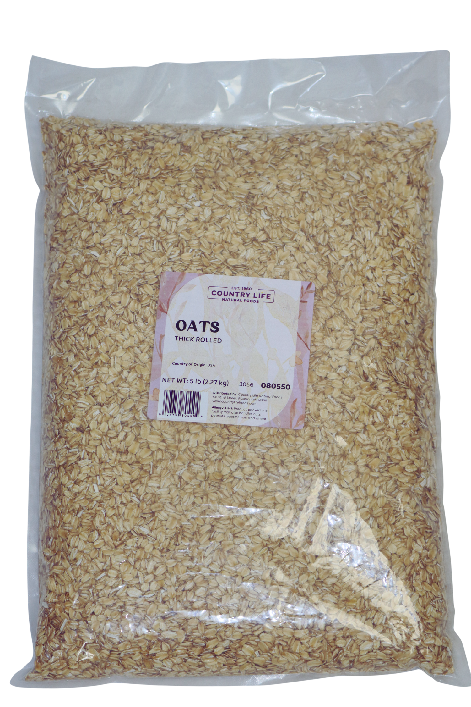Oats, Thick Rolled, Organic by Country Life Natural Foods