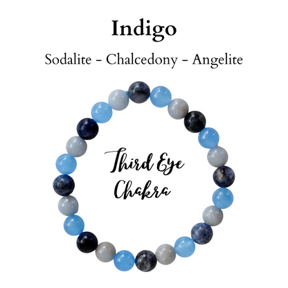 THIRD EYE Chakra Crystal Bracelet  DestGlow