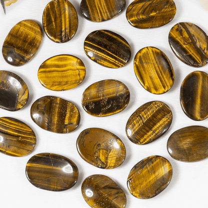 Tiger Eye Pocket Stones (Longevity &amp; Protection)  DestGlow