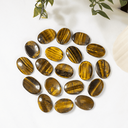 Tiger Eye Pocket Stones (Longevity &amp; Protection)  DestGlow