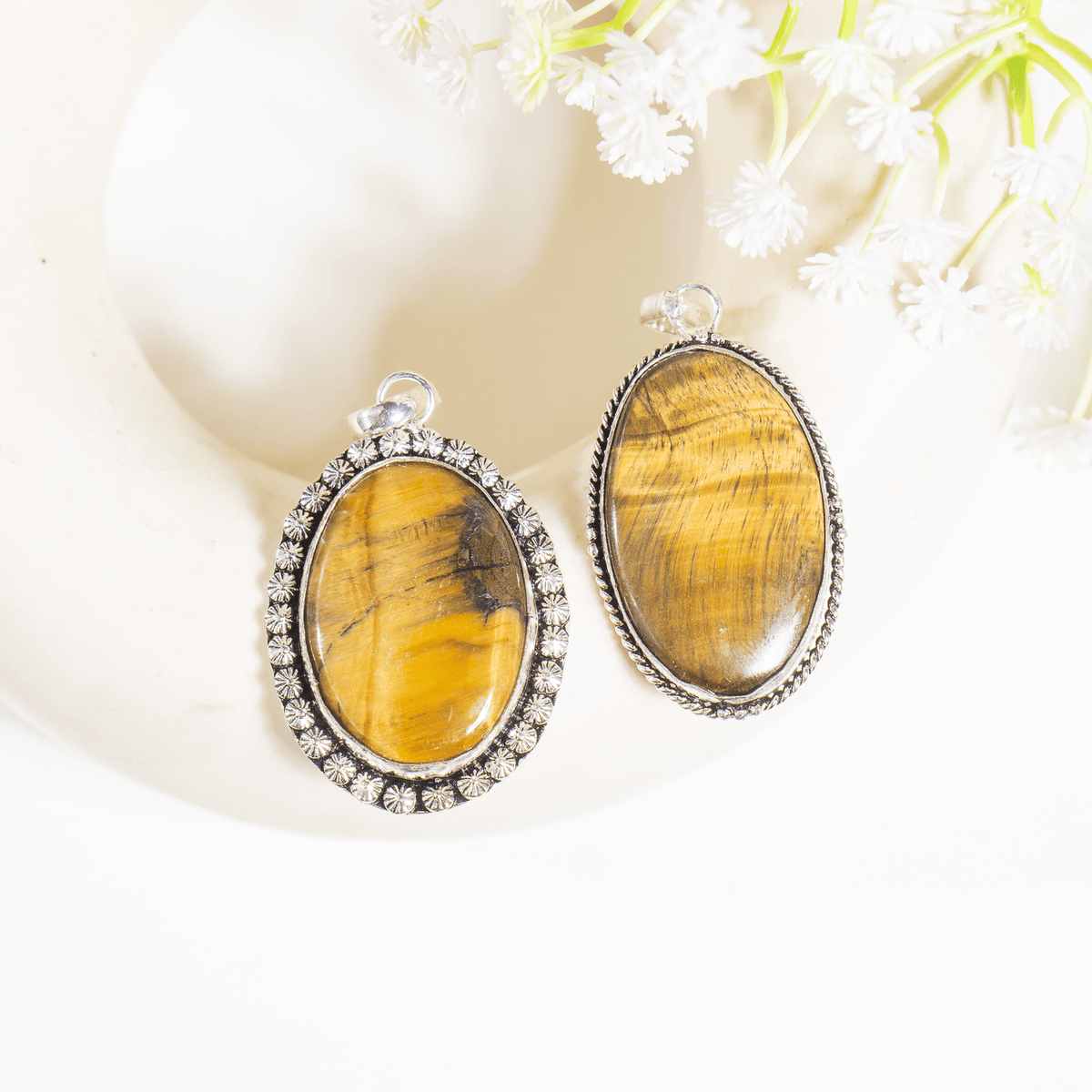 Tiger Eye Pendants – Natural Crystal Pendants Healing Gemstone Pendants  DestGlow