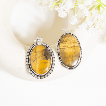 Tiger Eye Pendants – Natural Crystal Pendants Healing Gemstone Pendants  DestGlow