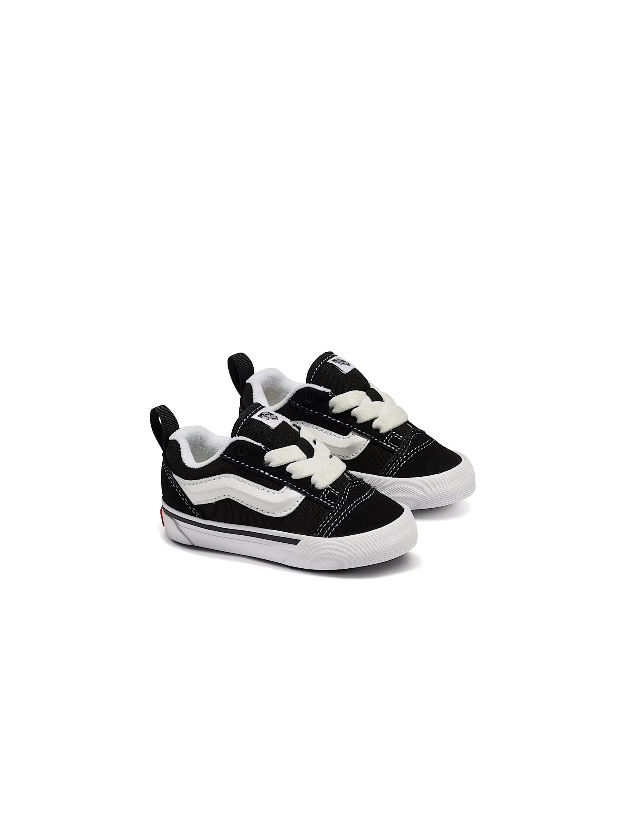 Vans (TD) Knu Skool Elastic Lace - Black/White by Denim Exchange