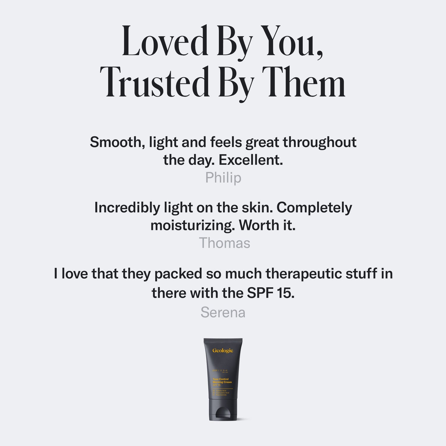 Tone Control Face Cream with SPF15 by Geologie