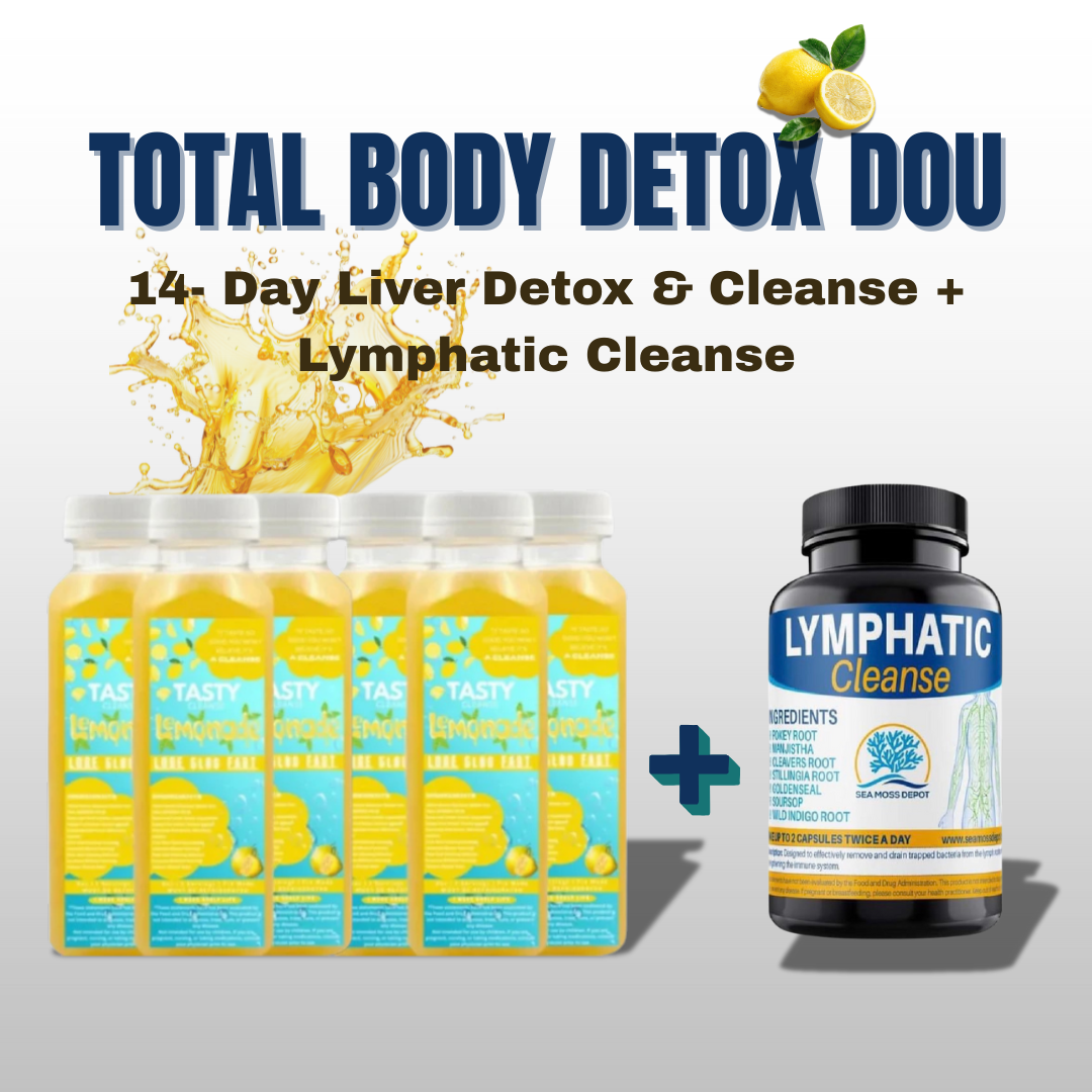 Total Body Detox Duo | Liver Reset + Lymphatic Drainage Cleanse (14-Day Program) Meal plan included by Seamoss depot