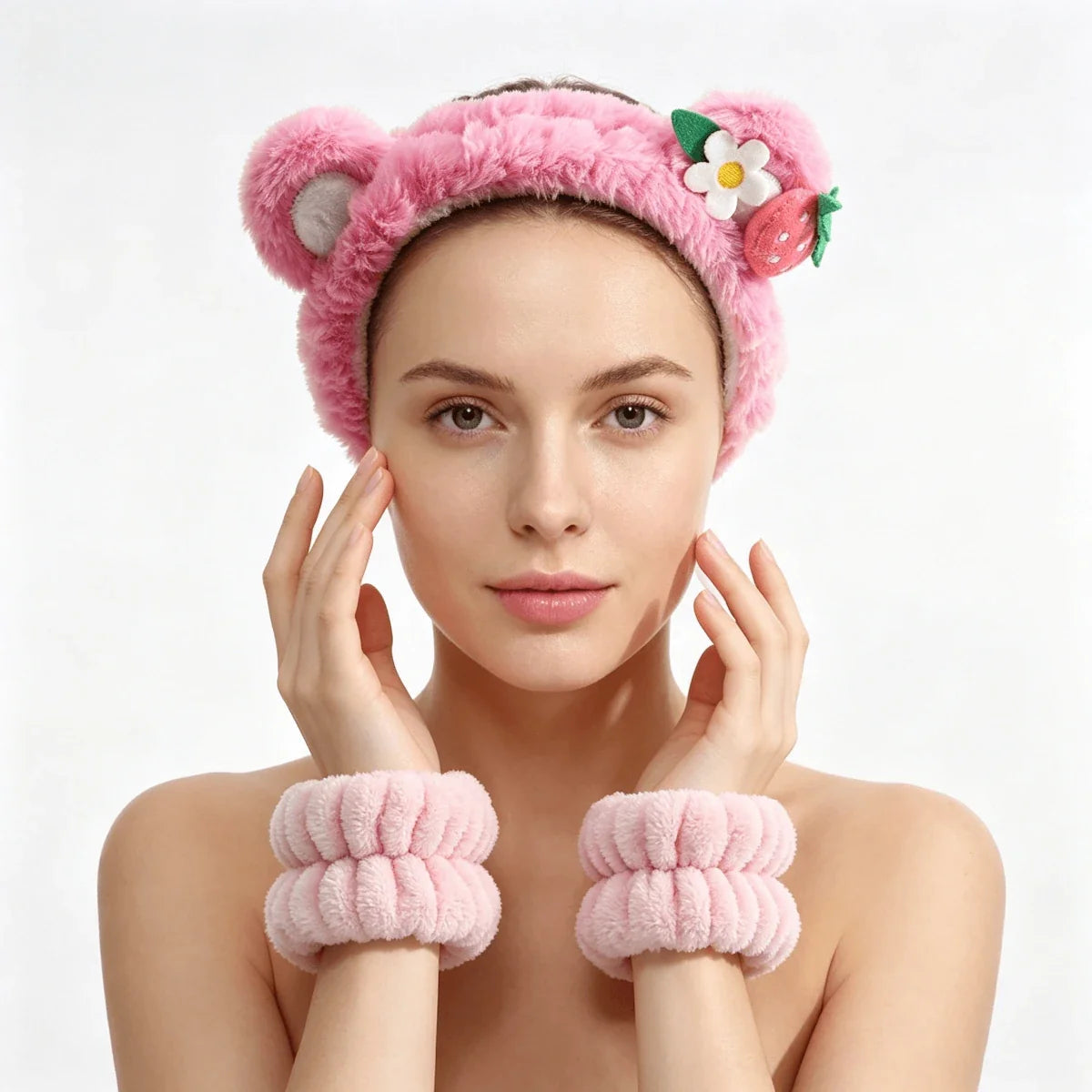 Totemica Spa Headband &amp; Wristband Strawberry  DestGlow
