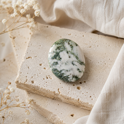 Tree Agate Pocket Stones (Trust and Self-Discipline)