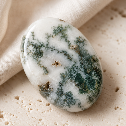 Tree Agate Pocket Stones (Trust and Self-Discipline)  DestGlow